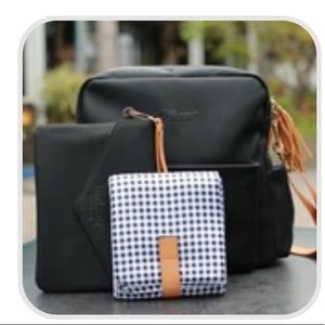 Milkmaid Goods Midi Backpack w/Buffalo plaid